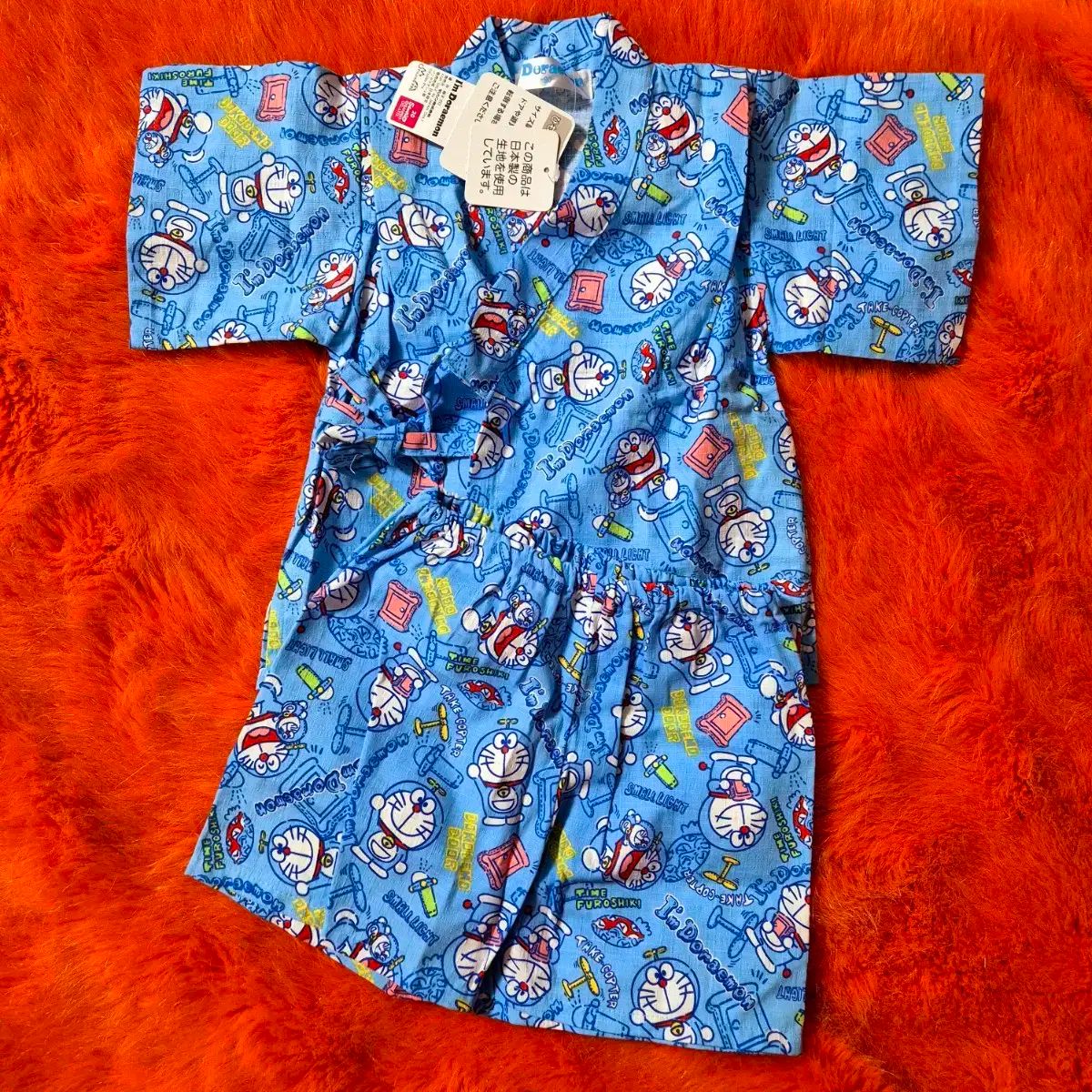 浴衣 ドラえもん 甚平 浴衣 上下セット セットアップ キッズ 90 新品 甚平 上下セット キッズ 子供 男の子 女の子