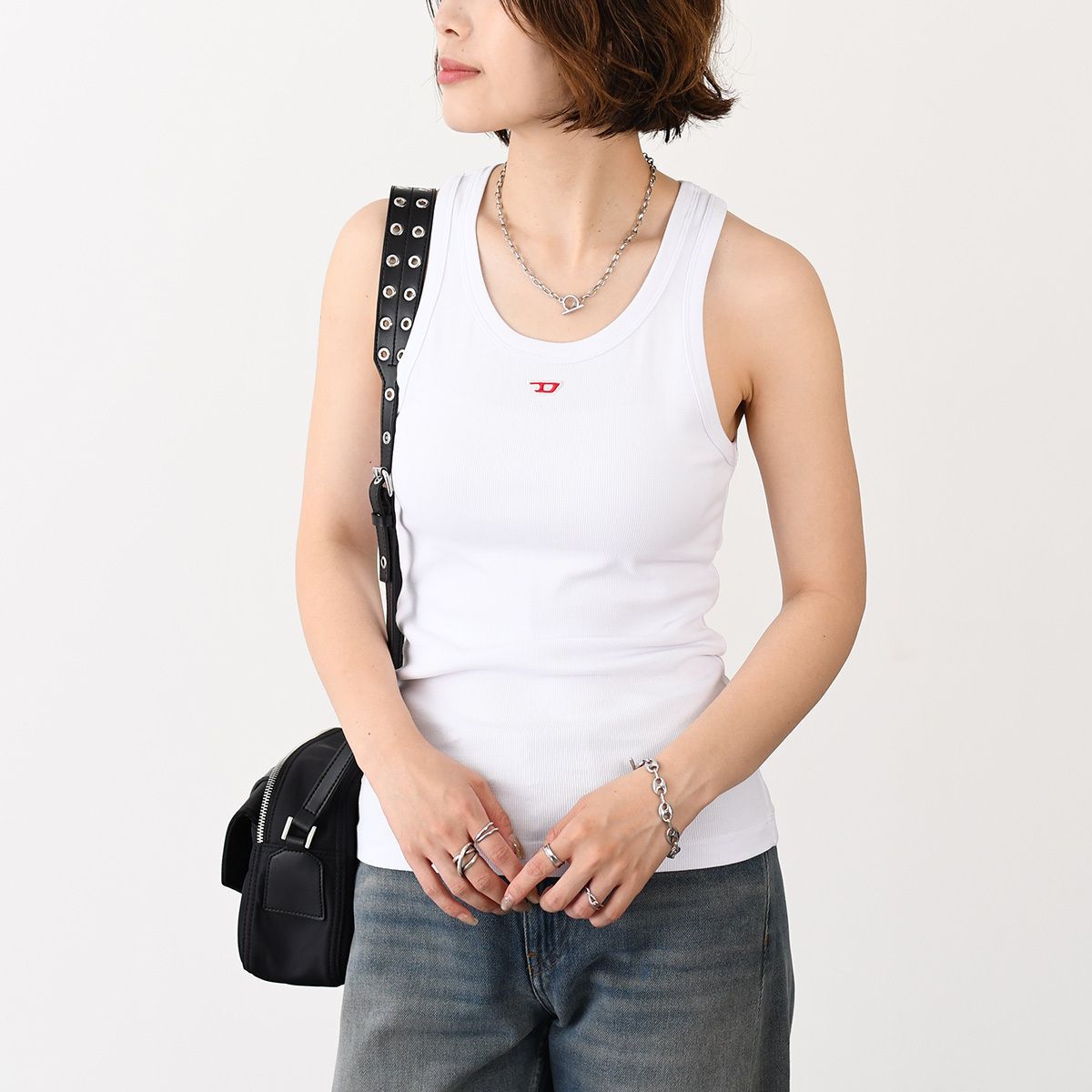 DIESEL ディーゼル トップス T-ANKY-D タンクトップ スリムフィット