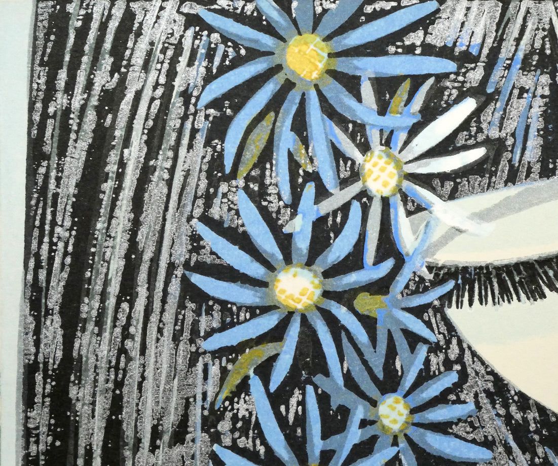 滝平二郎 木版画 「花シリーズ・冬」 38/280 肉筆サイン入 保証書付 滝平二郎 木版画 「花シリーズ・冬」 38/280 肉筆サイン入 保証書付