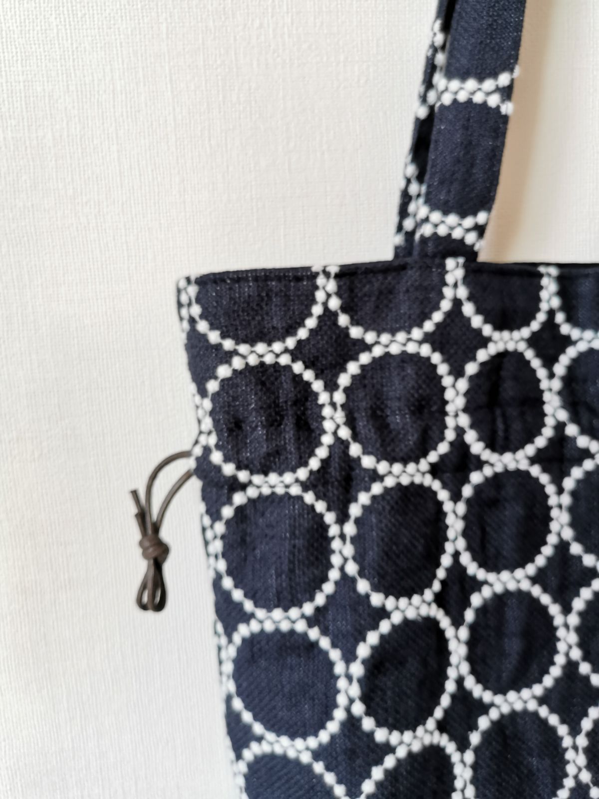 ミナペルホネン　タンバリン　ネイビー　38　クリーニング済& ショップバッグ付 ミナペルホネン タンバリン ネイビー 38 クリーニング済