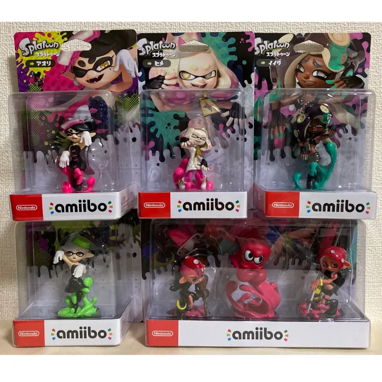 スプラトゥーンamiibo タコセット、アオリ、ホタル、ヒメ、イイダ 7体