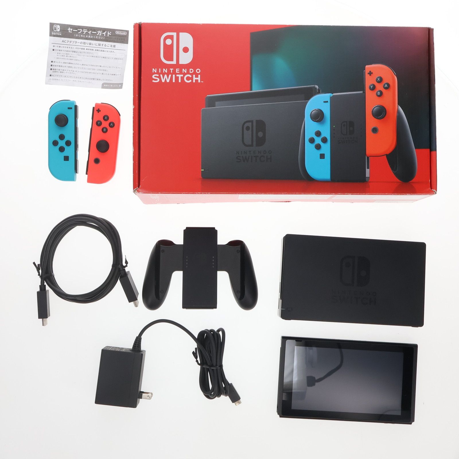 N**様 Nintendo Switch 本体 ACアダプター付 Joy-Con 本体) Nintendo Switch(ニンテンドースイッチ) Joy-Con(L) ネオン
