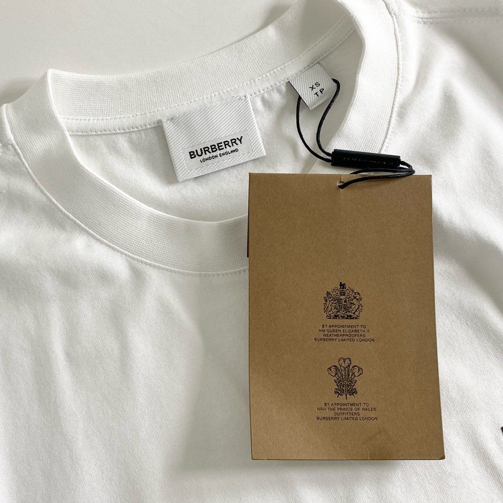 17c2 《未使用》 BURBERRY バーバリー EMERSON TB Tシャツ XS ホワイト 