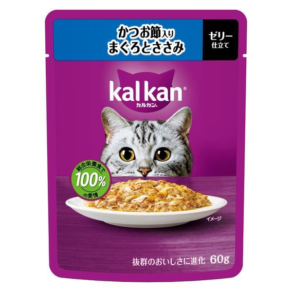 同梱不可 120個セット マースジャパン カルカンパウチ かつお節入りまぐろとささみ 60g