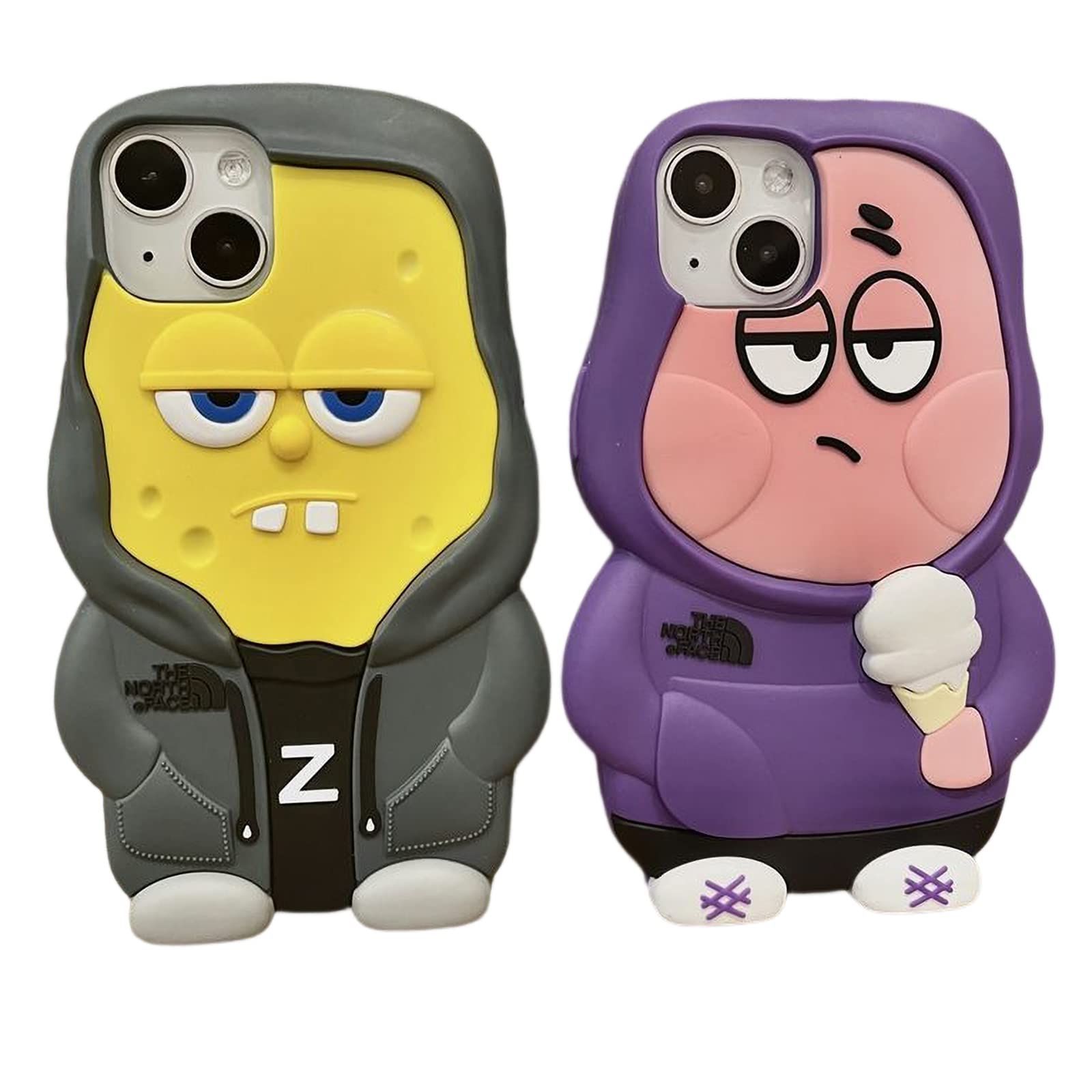 【新着商品】スポンジボブ iPhone 13 用 ケース 立体デザイン 3D快適に感じます アイフォン スマホケース(for iPhone13