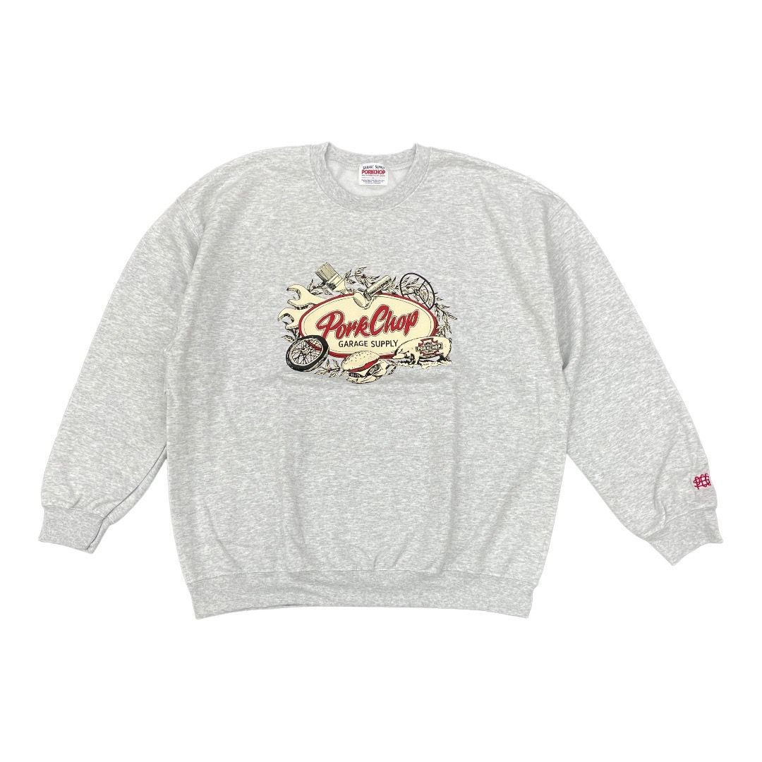 PORKCHOP OVAL＆STUFF SWEAT クルーネック スウェット ポークチョップ