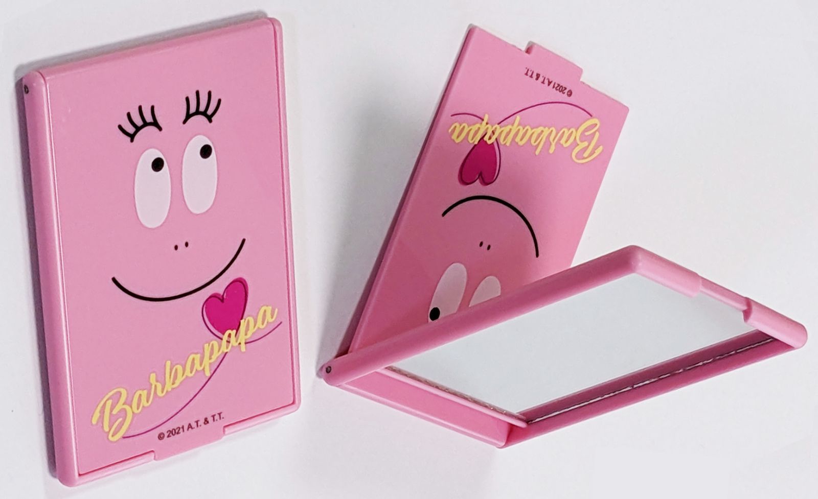 456円ショップ】 バーバパパ スクエアスタンドミラー - メルカリ