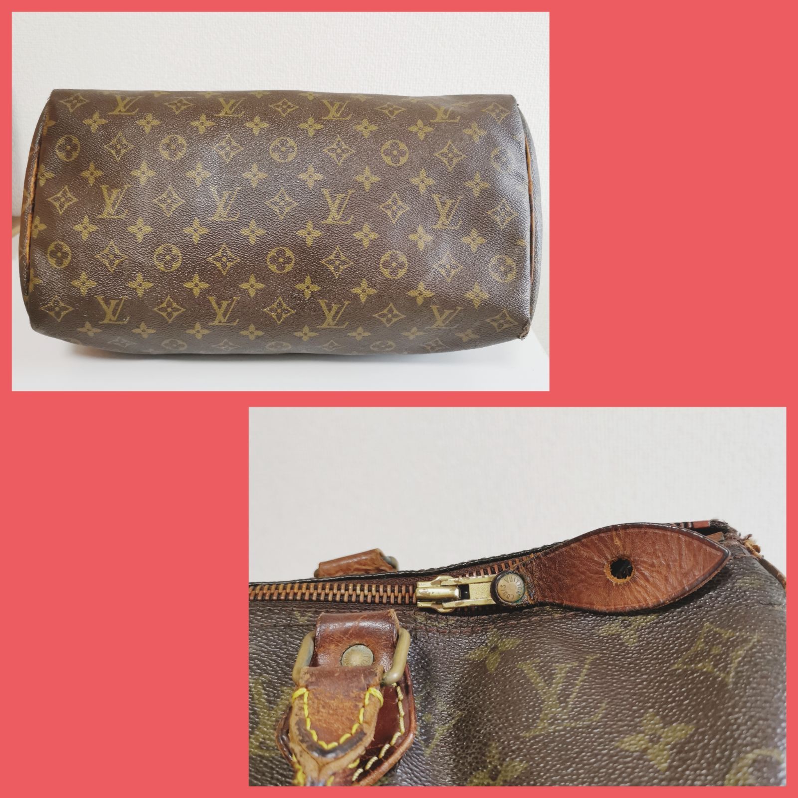 人気品!送無!ルイヴィトンVUITTON モノグラム柄スピーディー35ハンドバッグ鑑定済み