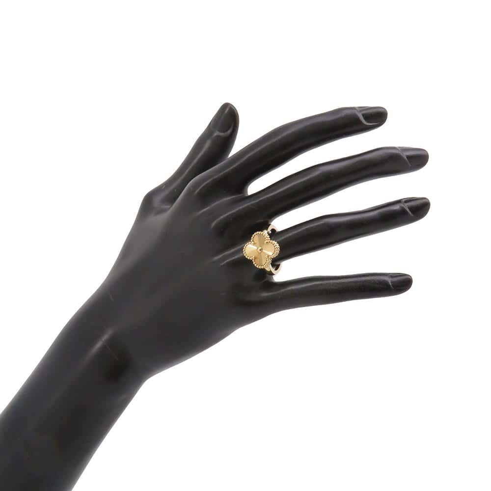 【7.31 23:59まで】52号ヴァンクリ ヴィンテージ アルハンブラ リング 銀座店］Van Cleef & Arpels ヴァンクリーフ＆アーペル #52
