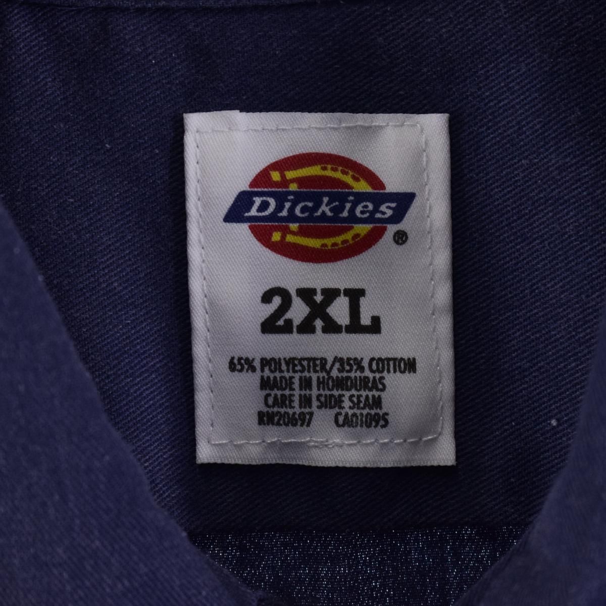 古着 ディッキーズ Dickies 半袖 ワークシャツ メンズXXL/eaa249978 