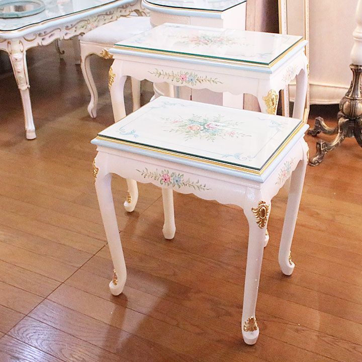 お中元 お歳暮 お年賀 夏 冬 年末年始のご挨拶 ギフト 通販な 姫 ローテーブル アンティーク 大塚家具 ホワイト 猫脚 センターテーブル・ローテーブル