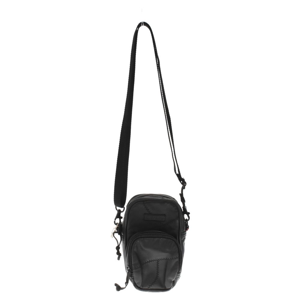 SUPREME (シュプリーム) 19AW Patchwork Leather Small Shoulder Bag パッチワークレザースモール  ショルダーバッグ ブラック