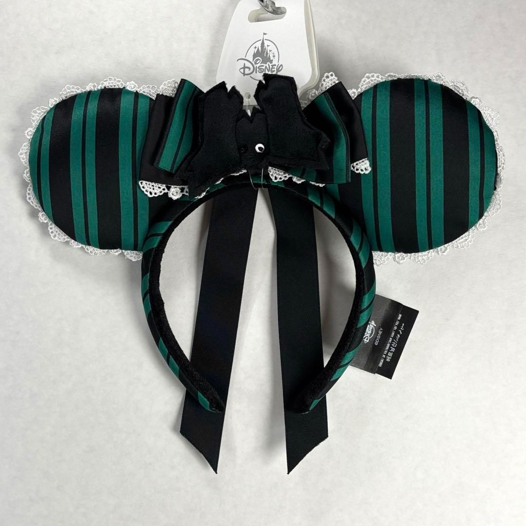 【海外ディズニー限定】 ホーンテッドマンション　カチューシャ　グリーンブラック 海外ディズニー限定】 ホーンテッドマンション カチューシャ