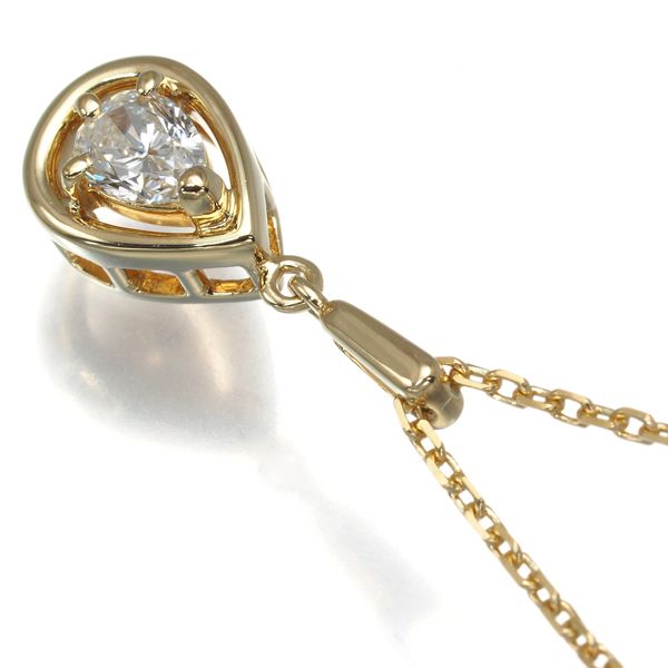 K18 ミキモト ダイヤモンド 0.26ct ペンダントトップ ペアシェイプ