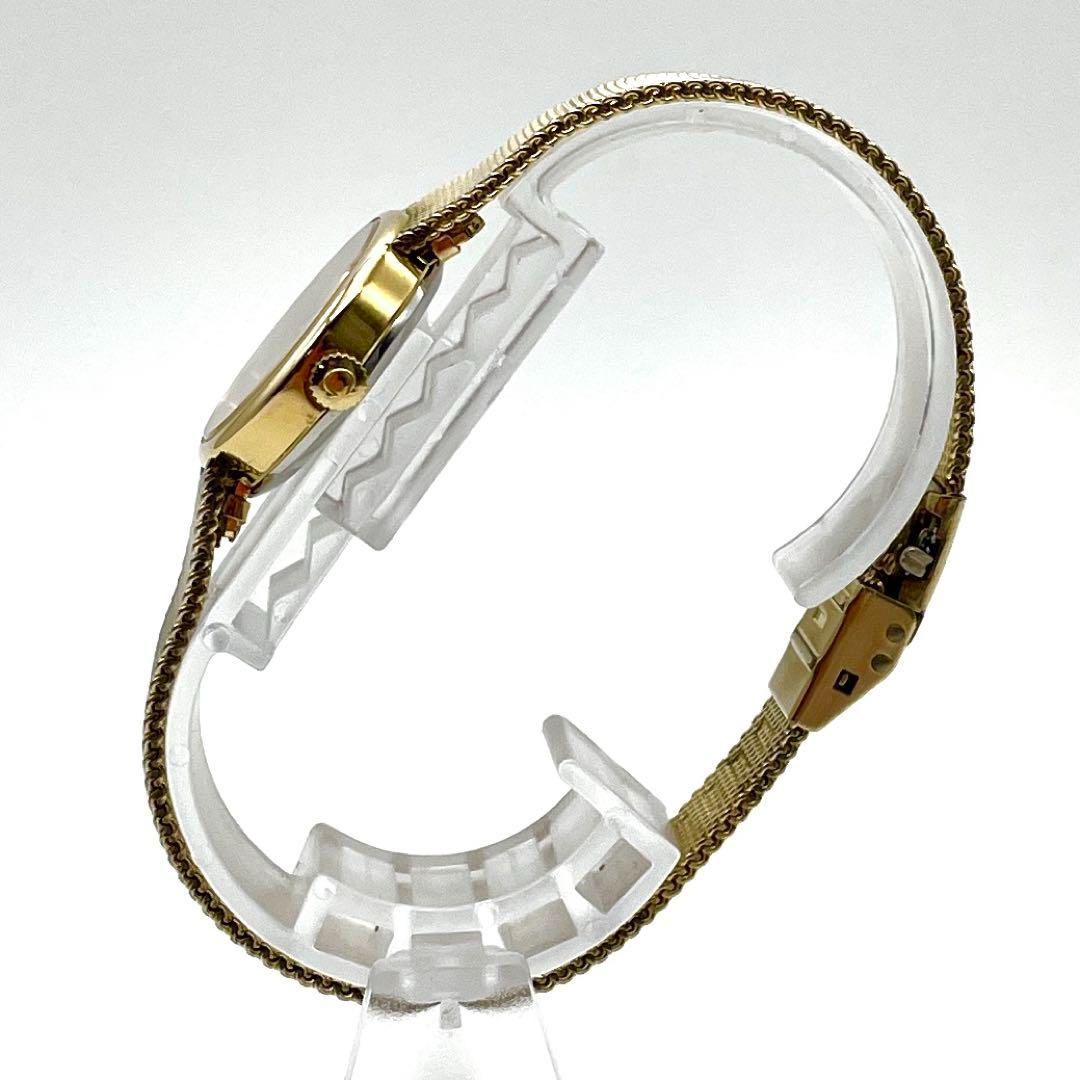 A032 アンティーク OMEGA DE VILLE オメガ デビル ゴールドカラー ラウンドケース メッシュベルト 手巻き機械式 レディースウォッチ WWW_MORNINGWALKER_COM