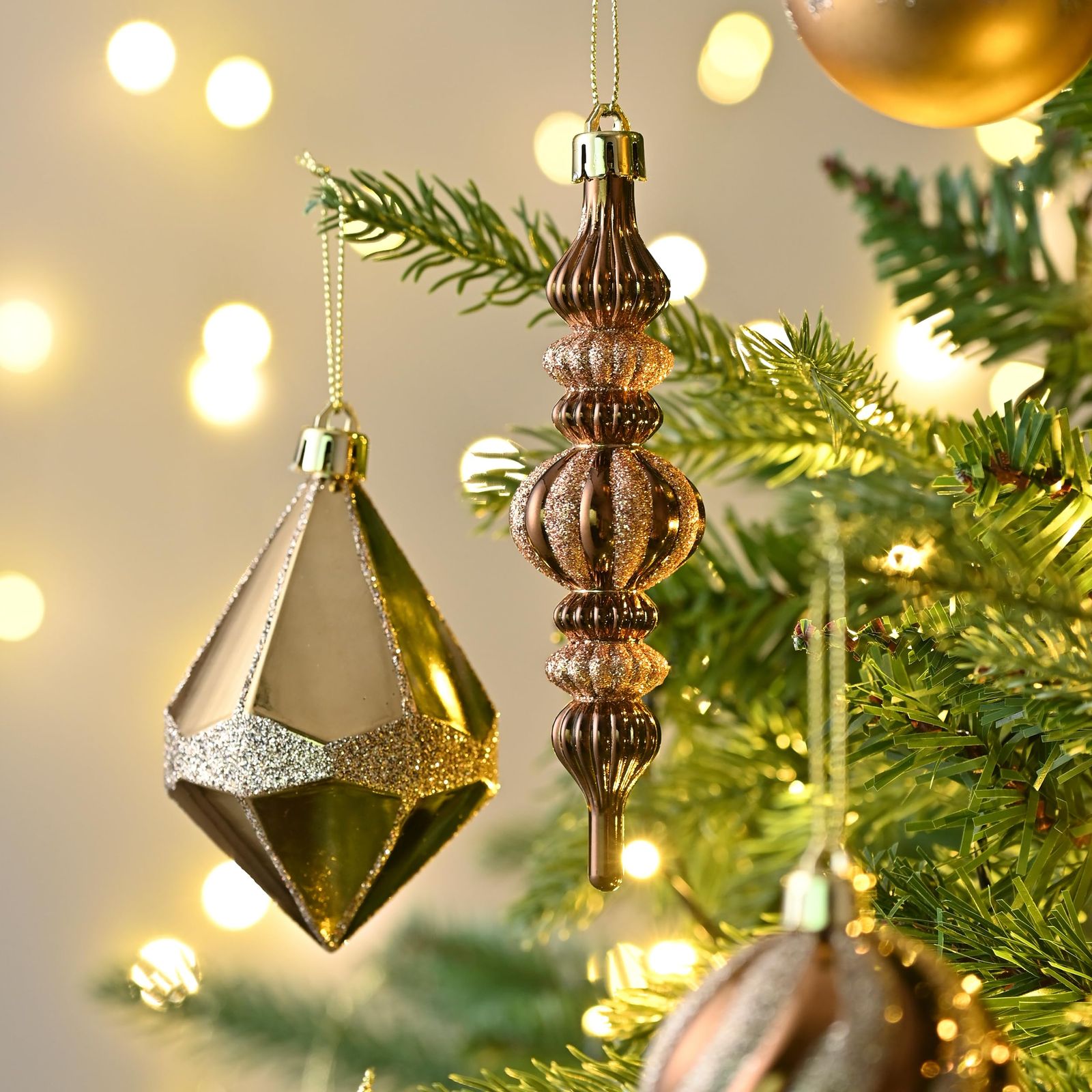 新品 Valery Madelyn 北欧風 クリスマス ボール オーナメント ゴールド