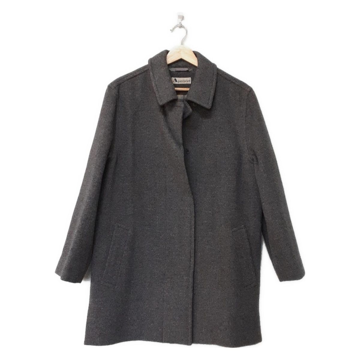 Aquascutum アクアスキュータム コート サイズ9 M レディース - グレー 長袖|秋|冬