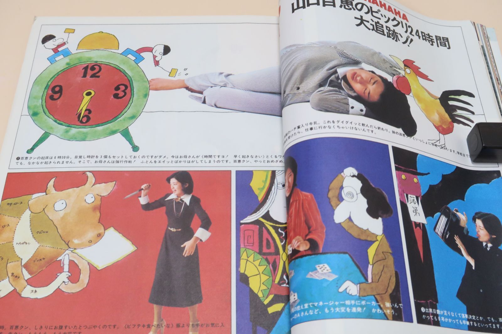 明星・1976年3月号/山口百恵17歳/キャンディーズ/岡田奈々17歳