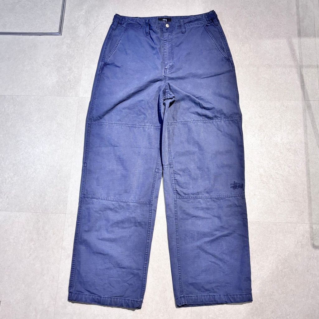 Stussy ネイビー ワークパンツ 30