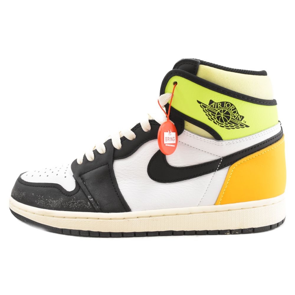 NIKE (ナイキ) AIR JORDAN1 RETRO HIGH OG Volt Gold エアジョーダン1 ハイカットスニーカー ボルトゴールド イエロー/ホワイト US10.5/28.5cm 555088-118
