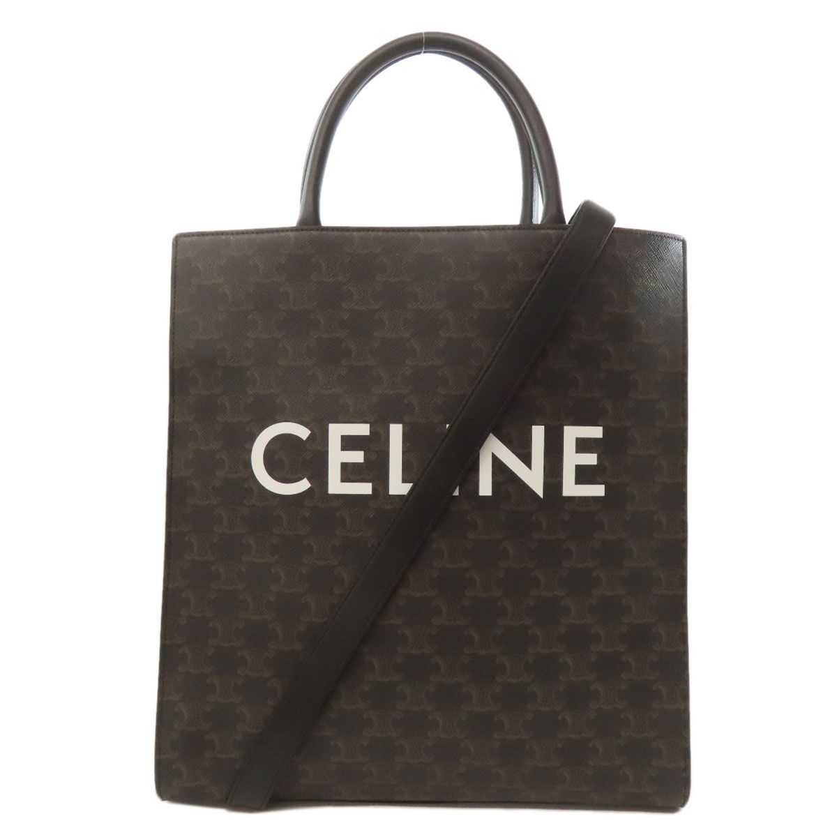 CELINE セリーヌ バーティカルカバ トリオンフ 2WAY トートバッグ PVC レディース