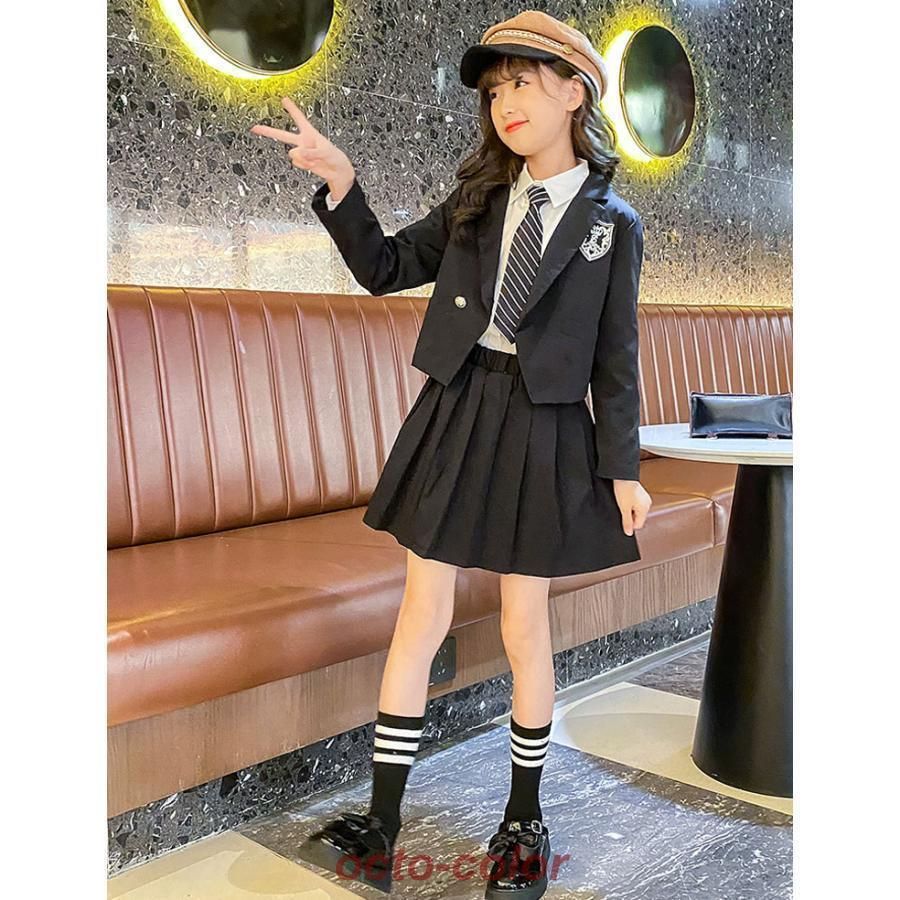 卒業式 スーツ 女の子 スカート 韓国 制服 中学生 小学生 入学式