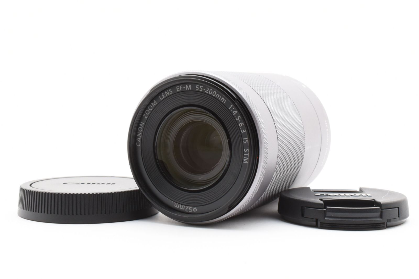 上品 Canon EF-M 55-200mm f4.5-6.3 IS STM シルバー No7