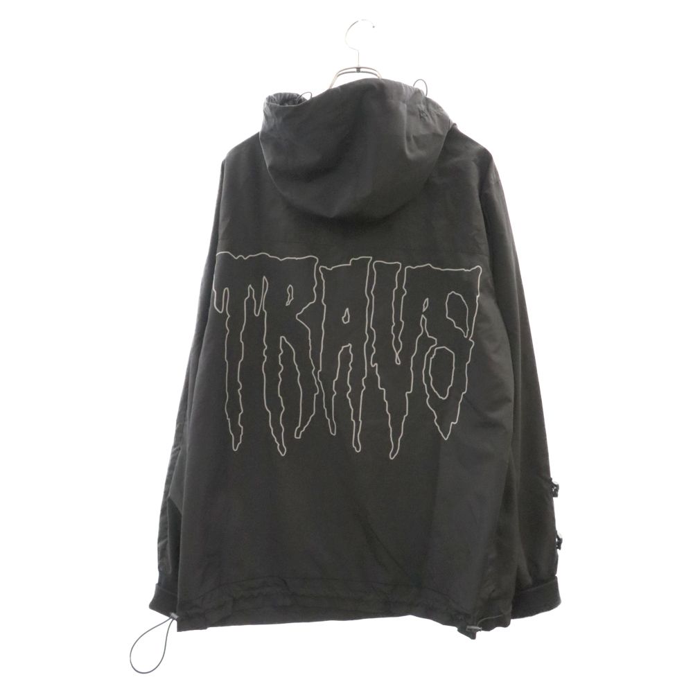 TRAVS トラヴィス アノラック プルオーバー フーディー ジャケット ナイロン パーカー ブラック TRAVS (トラヴィス) アノラック プルオーバー フーディー ジャケット
