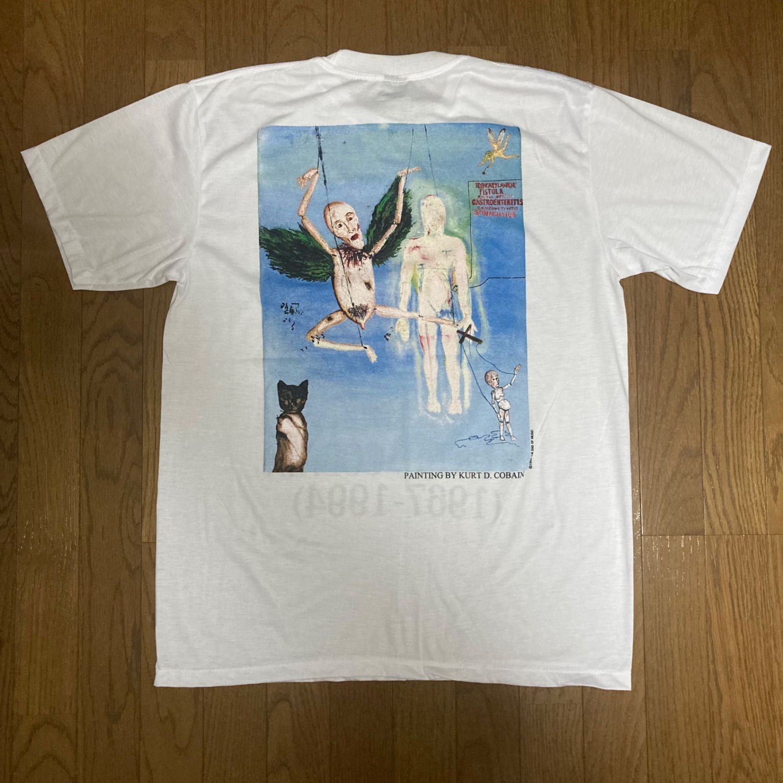 未着用美品 Kurt D.Cobain カートコバーン NIRVANA Tシャツ ニルヴァーナ ビンテージスタイル プリントTシャツ アメリカ製 追悼  白② - メルカリ