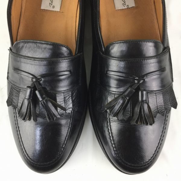 Mezlan メスラン タッセルローファー ビジネスシューズ〈黒/BLACK