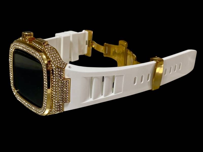 アップルウォッチケース 互換性カスタム カバー 保護 ギフト 42 44 45 46 キラキラ ベルト レザー バンド series 4 5 6 7 8 9 10 11 se1 2 3 Gk1 CHRISTIANNAURATH_COM_BR