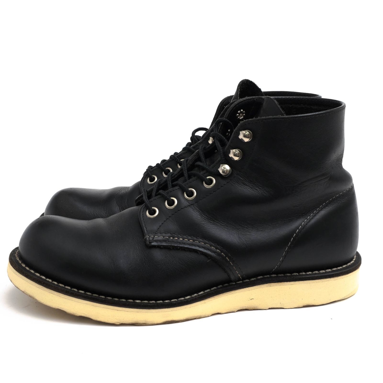 レッドウィング／RED WING ワークブーツ シューズ 靴 メンズ 男性 男性用 レザー 革 本革 ブラック 黒  8165 Classic Work 6inch Round Toe クラシックワーク IRISH SETTER アイリッシュセッター プレー