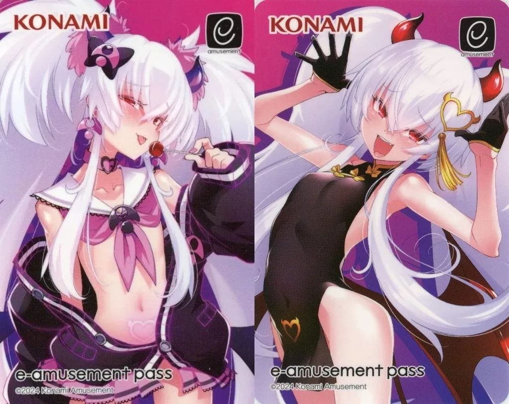 キャラカード 全2種セット 特製e-amusement passカード 「コナミ