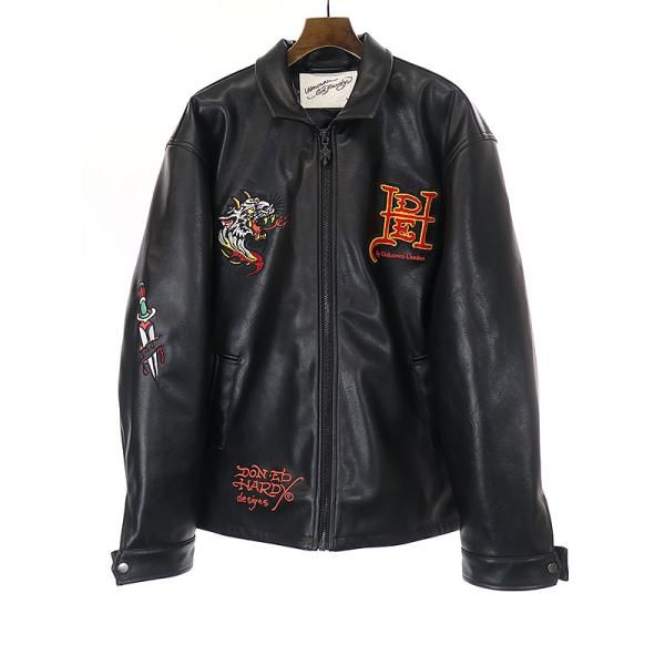 UNKNOWN LONDON Ed Hardy コラボ　レザージャケット UNKNOWN LONDON×ED HARDY(アンノウン・ロンドン)商品ページ - EH