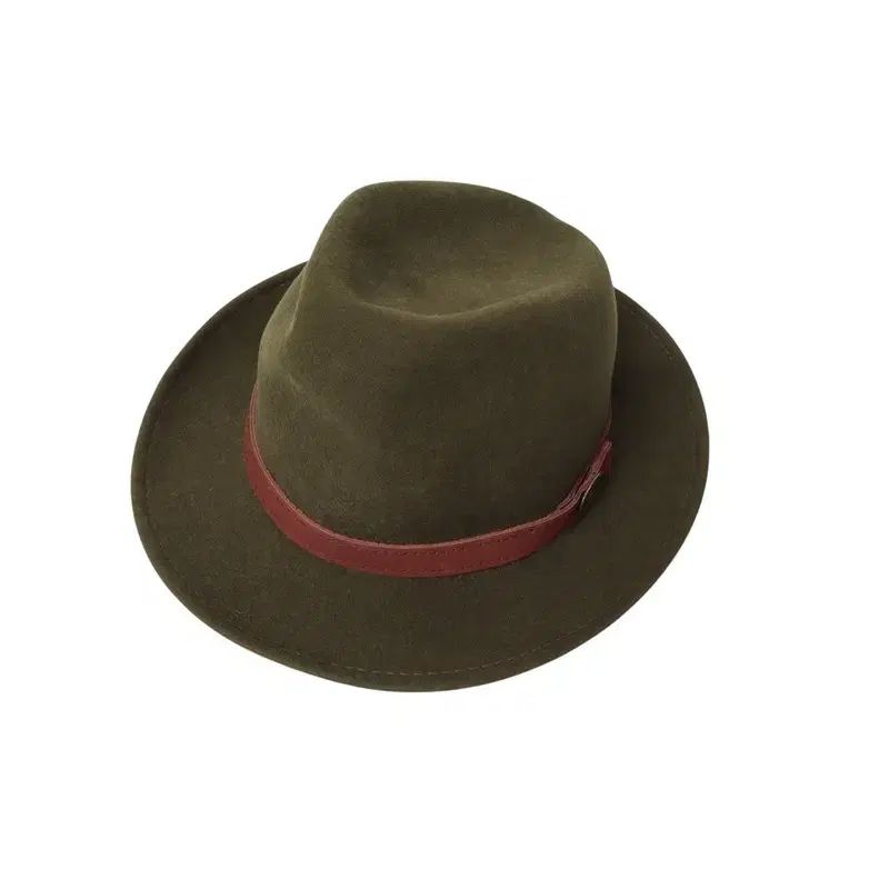 ヴィンテージ usa メイド メリノ ウール カーキ FEDORA フェドラ