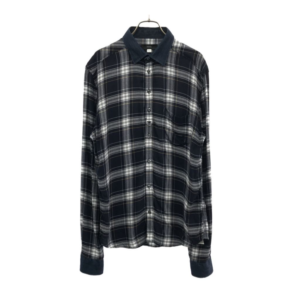 ディーゼル チェック 長袖 シャツ M ネイビー×ホワイト DIESEL ディーゼル チェック 長袖 シャツ M ネイビー×ホワイト DIESEL