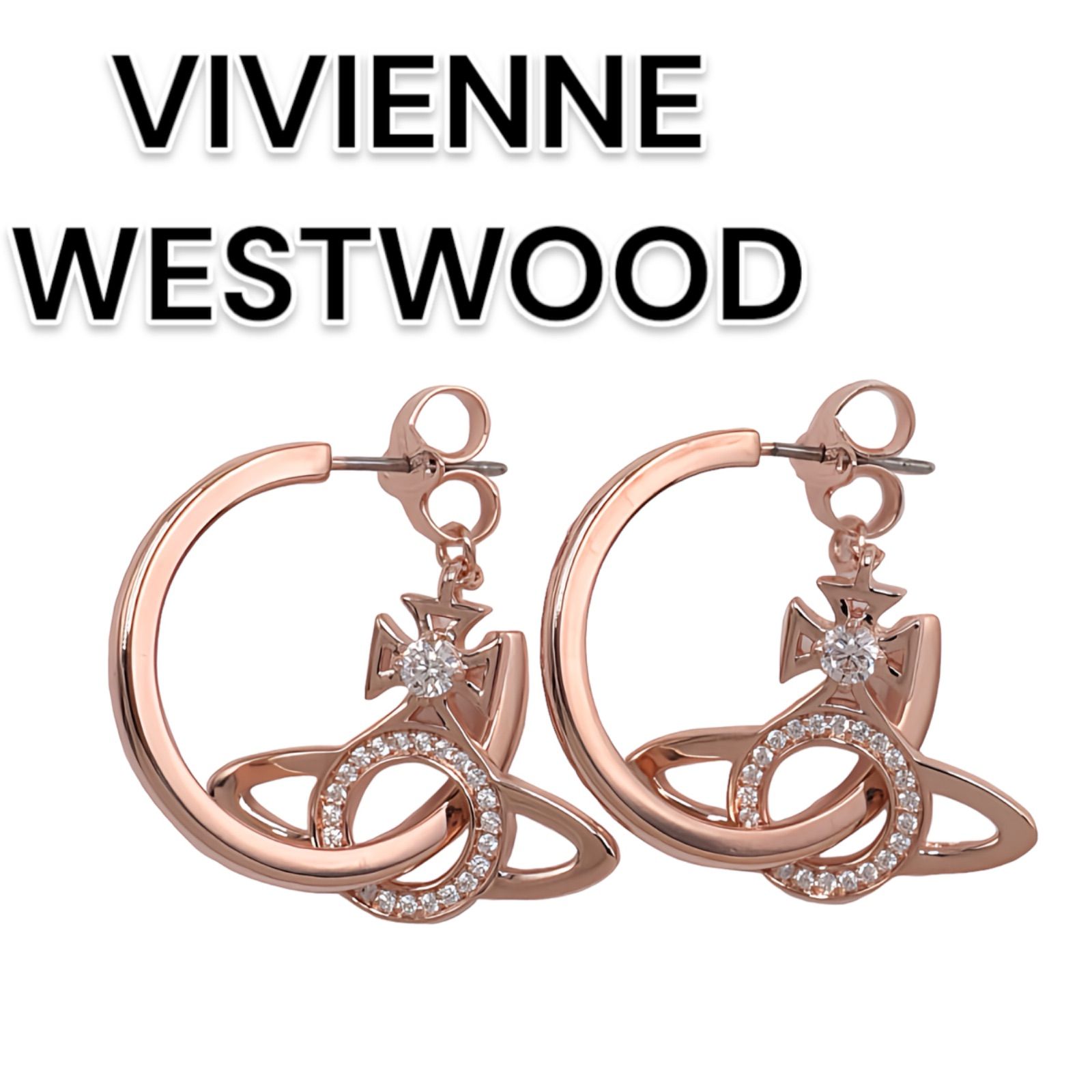 【メルカリ市期間限定価格】VivienneWestwood ピンクゴールドピアス 新品未使用】ヴィヴィアンウエストウッド【日本正規品】ピアス ピンク
