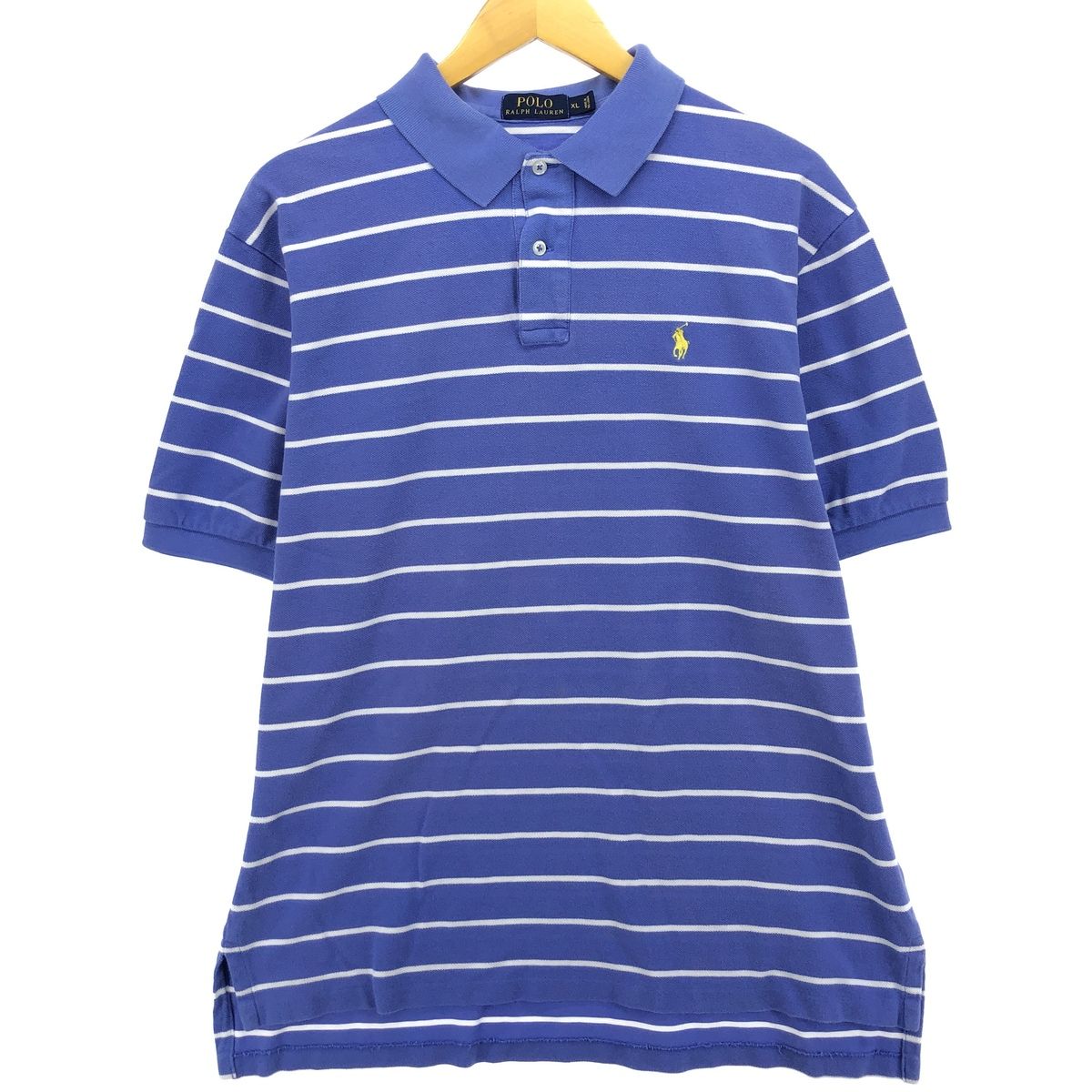 古着 ラルフローレン Ralph Lauren POLO RALPH LAUREN 半袖 ボーダー ポロシャツ メンズXL相当/eaa476066