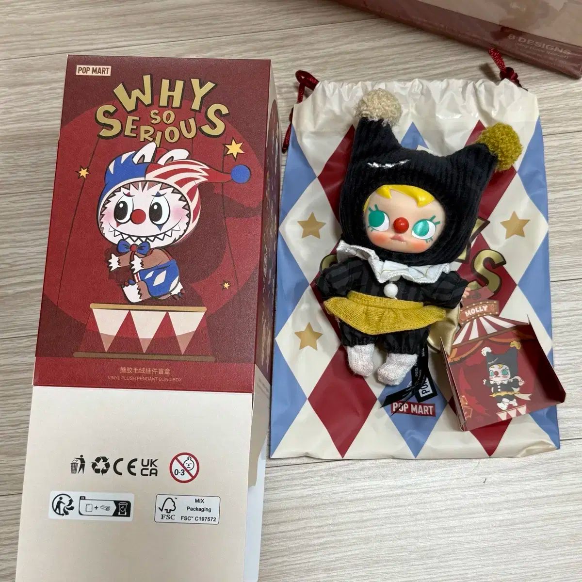  まとめ POP MART WHY SO SERIOUS MOLLY キーホルダー キーリング 小物