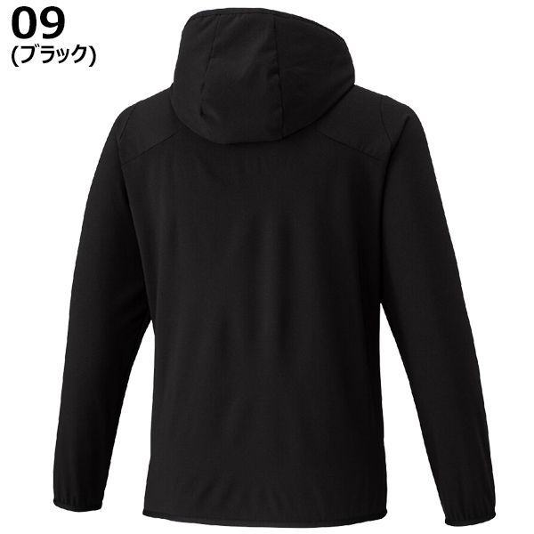 ミズノプロ mizuno pro 野球 ソフトボール ウエア テックシールドフーディ 長袖 ジャケット 裾バインダー ストレッチ 防風性 脇ポケット付き 09 ブラック 黒