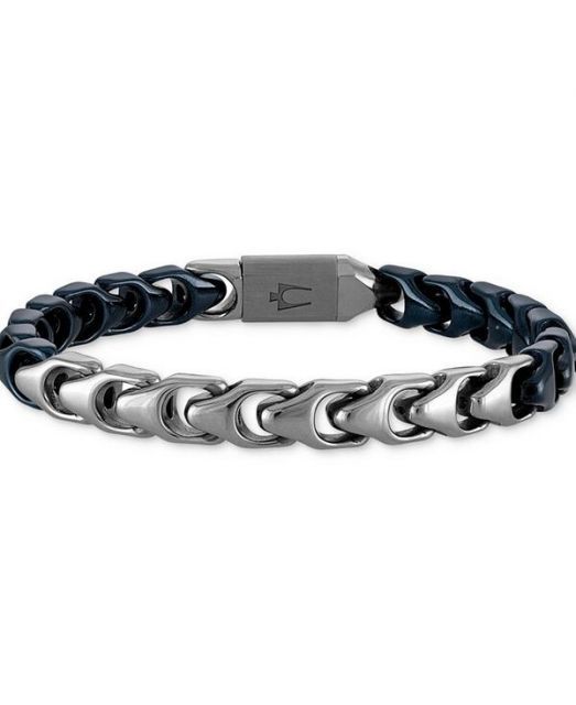 [52] Silver925 / ブラックキャッツアイ ID喜平ブレスレット 52] Silver925 / ブラックキャッツアイ ID喜平ブレスレット