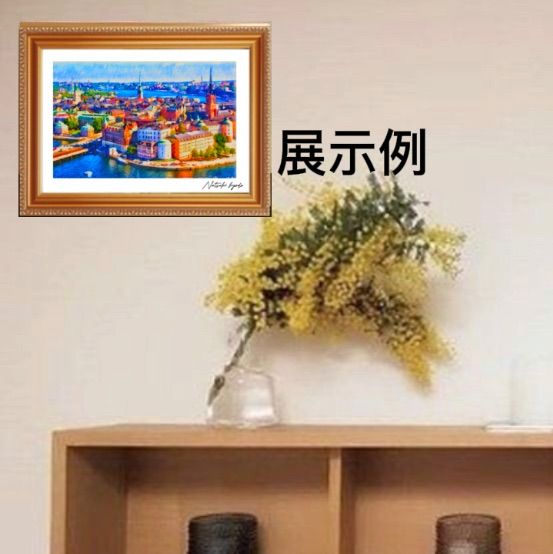 ジブリアート11「GOT LAND」25cm×34cm 額装品　京藤夏樹真作 ジブリアート11「GOT LAND」25cm×34cm 額装品 京藤夏樹真作