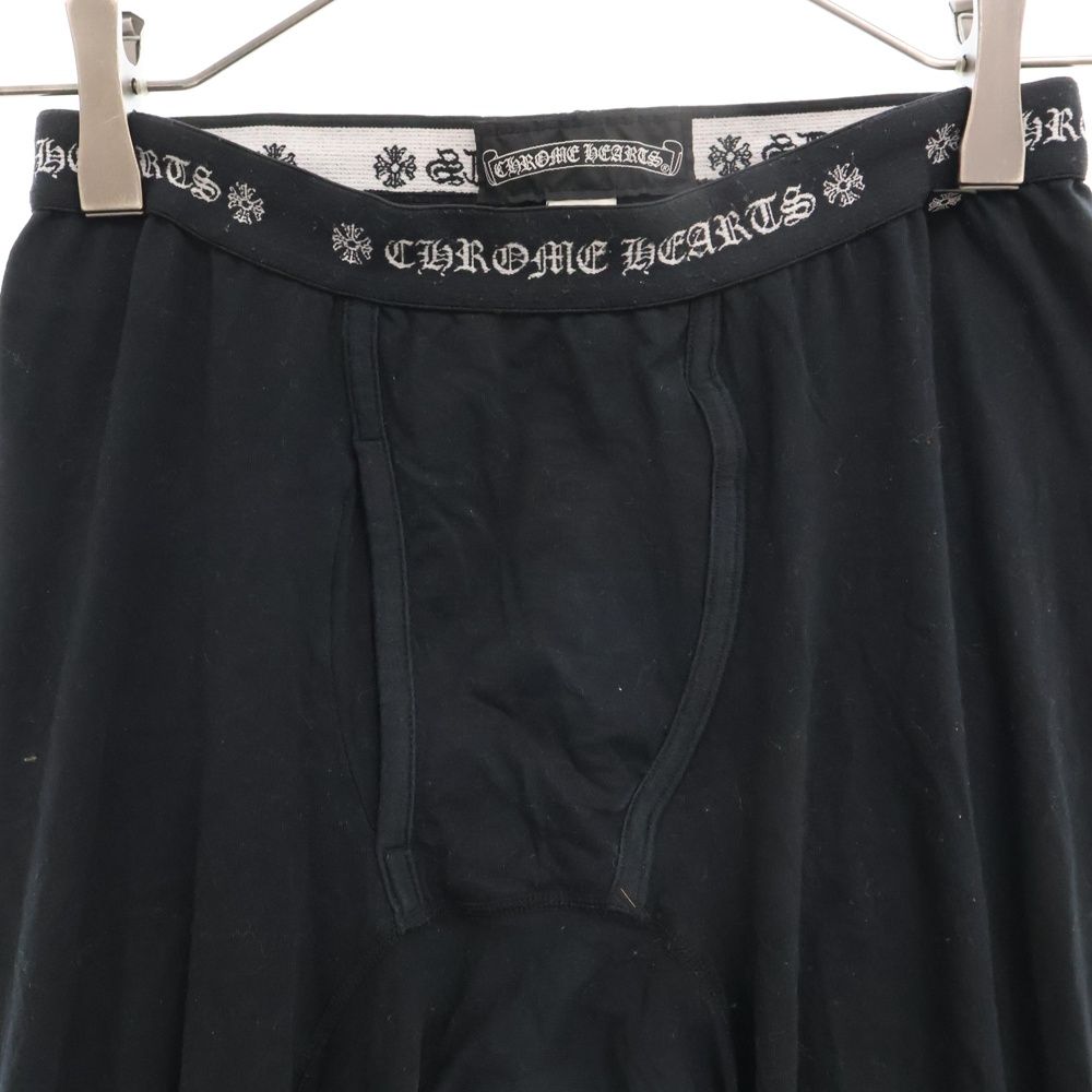 CHROME HEARTS (クロムハーツ) 刺繍ロゴ レギンス タイツ ブラック