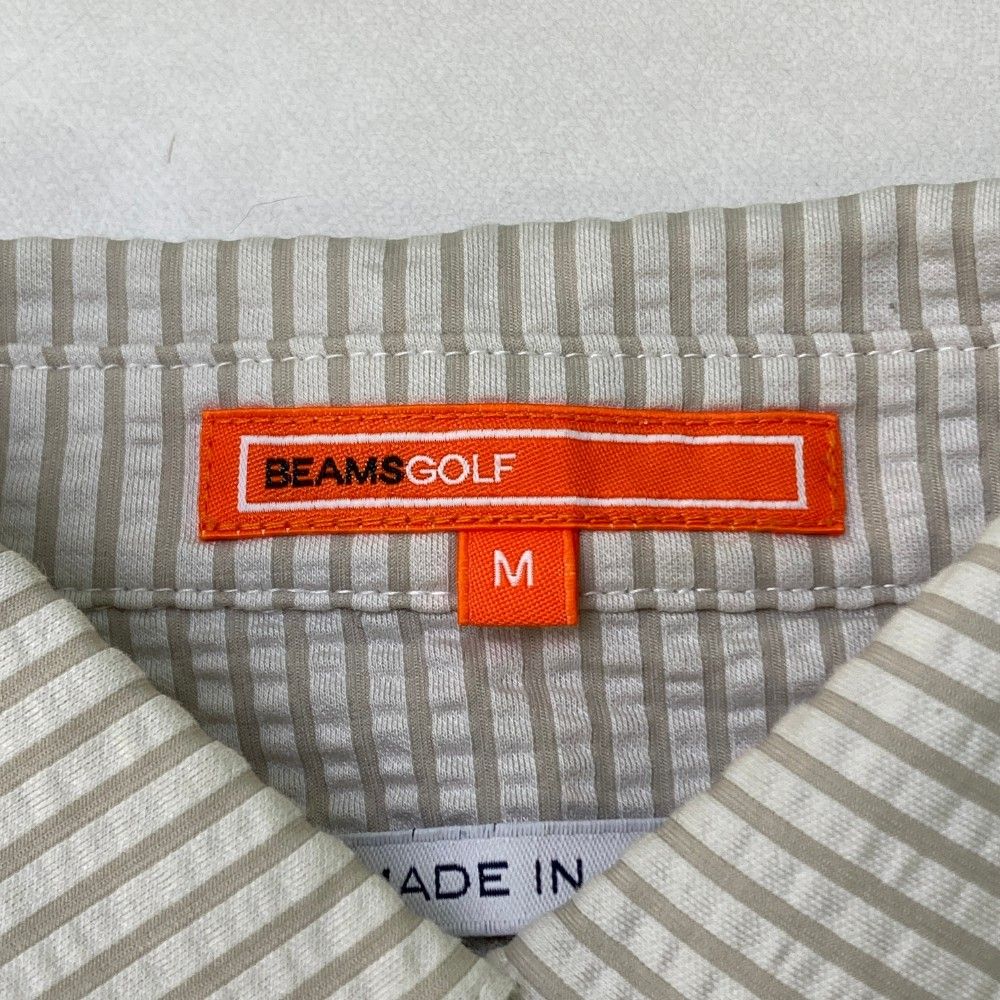 サイズ：M BEAMS GOLF ビームスゴルフ 長袖シャツ シアサッカー