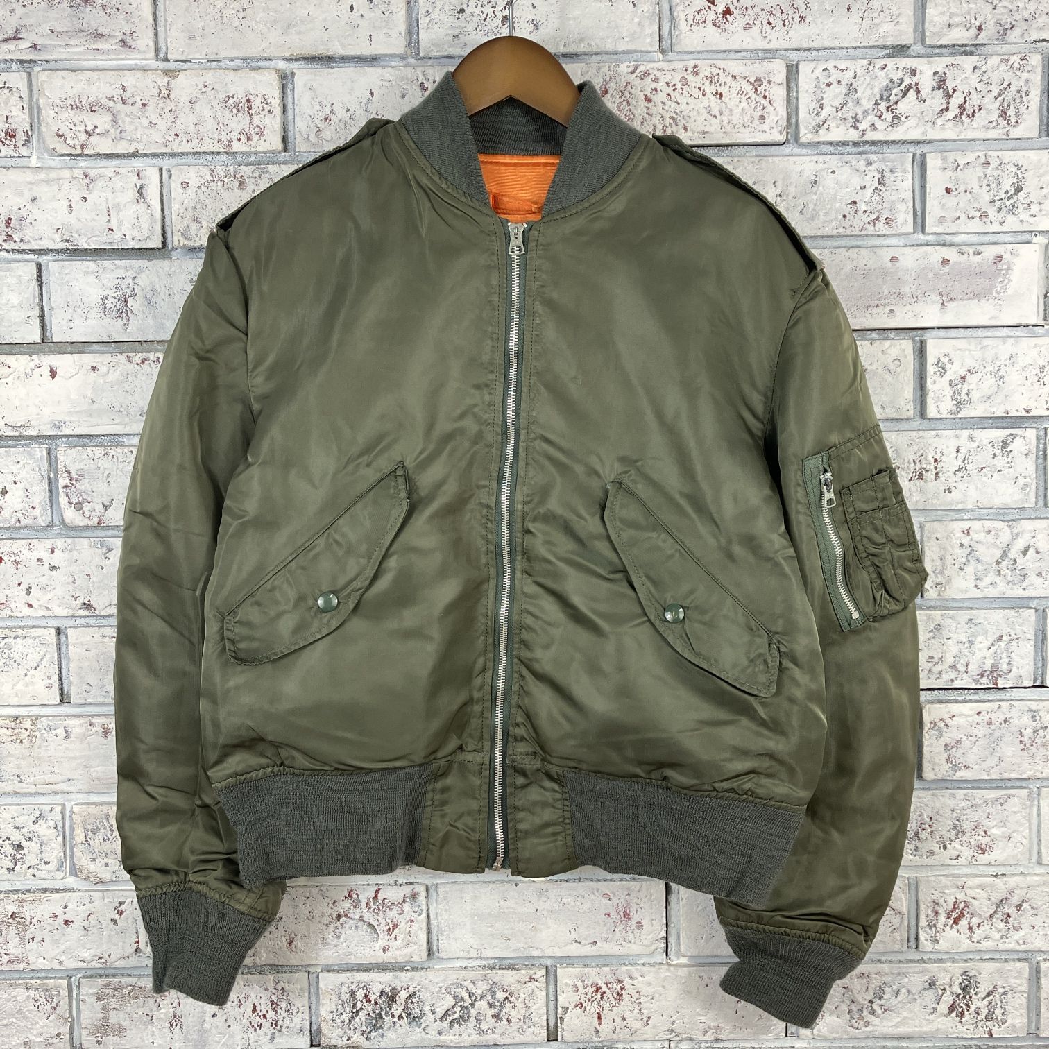80s l2b フライトジャケット 古着 90s USA製 Alpha Industries L-2B 「7448J」 ミリタリー