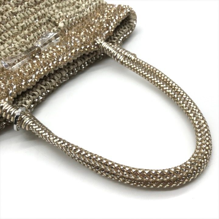 6720 美品 ANTEPRIMA アンテプリマ ラインストーン フェイクパール  