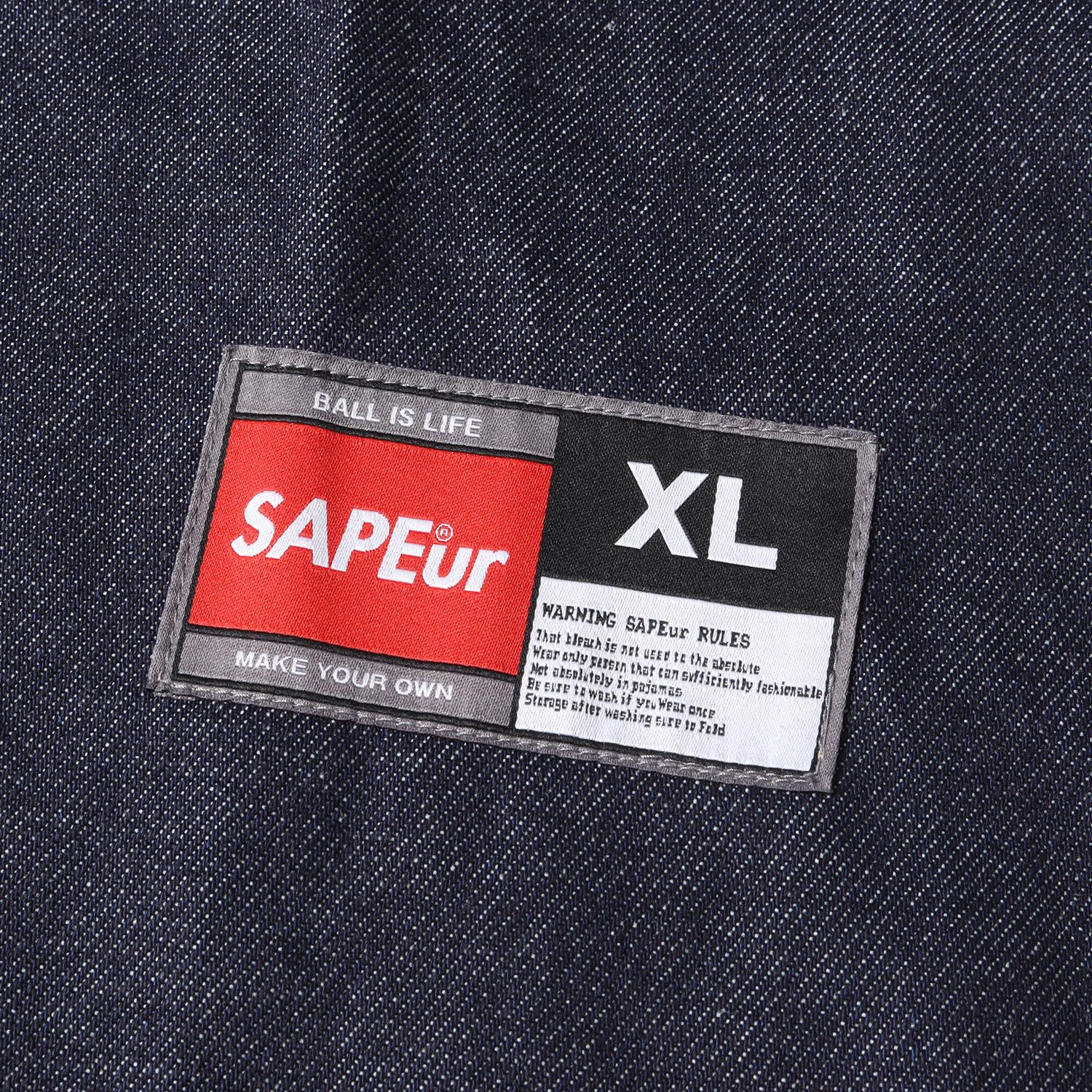 新品 A Elegantes SAPEur サプール シャツ サイズ:XL デニム