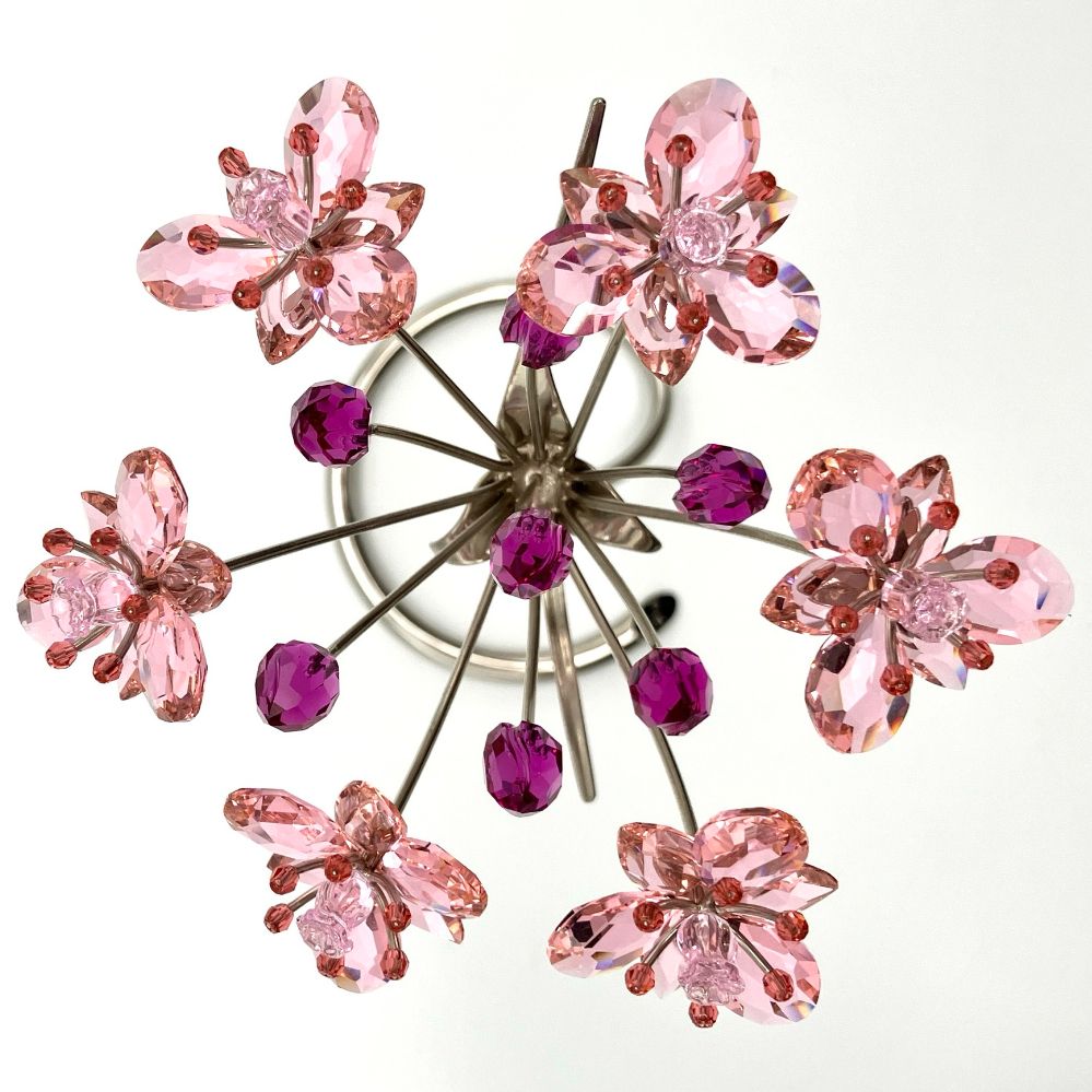 希少❗️美品❗️Swarovski オーナメント花 SWAROVSKI スワロフスキー Dalisa Cockatoo Red 花 2011年廃盤