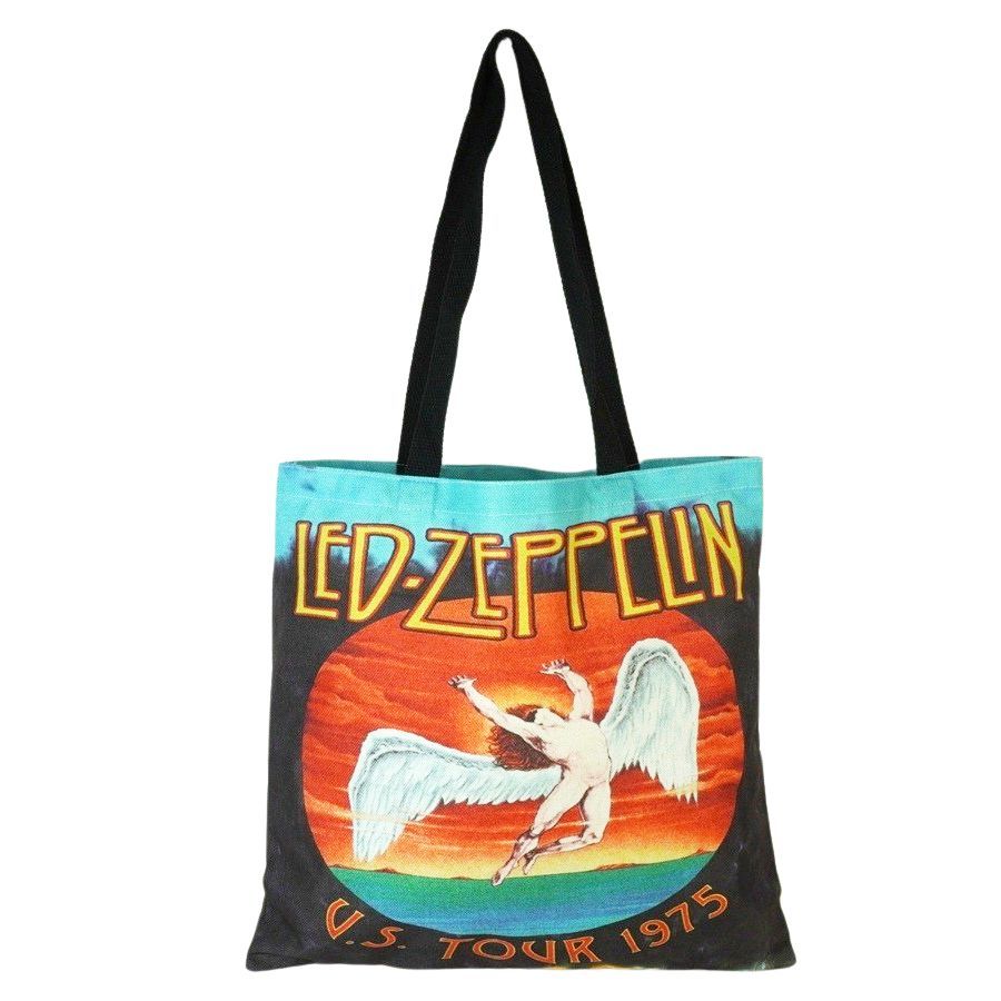 LED ZEPPELIN 1976年プロモ布バッグ 男女兼用 トートバッグ LED-ZEPPELIN U.S. TOUR 1975 TOTE BAG