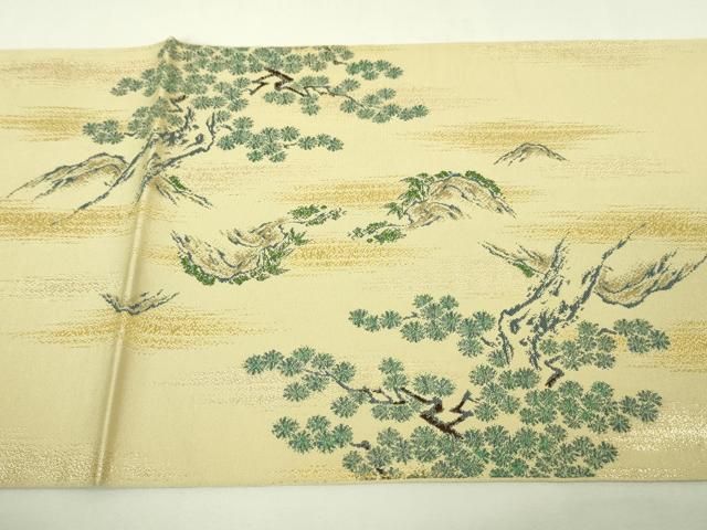 平和屋本店□極上 龍村美術織物 たつむら 太鼓柄 本袋帯 七福神瑞祥文  